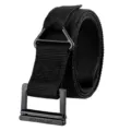 Strapazierfähiger schwarzer Nylon-Taktikgürtel für das Outdoor-Training - 125cm / Schwarz