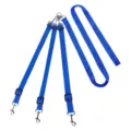 Stabiler blauer Nylon-3-Wege-Hundeleinenkoppler für mehrere Haustiere - Blau