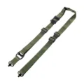 Verstellbarer olivgrüner taktischer Nylon-Zweipunktgurt für Outdoor-Ausrüstung - Grün / 60-120