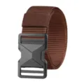 Cintura Tattica Marrone Sgancio Rapido Imitazione Nylon Cinturino Da Lavoro - Caffè / 125cm