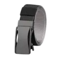Men's reversible nylon belt with automatic black buckle for outdoor tactical use. - 125cm / Black and Grey