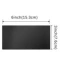 Black brushed finish aluminum-plastic composite wall panel measuring 6x3 inches - Pearl Black