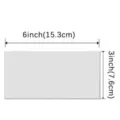 Selbstklebender Aluminium-Kunststoff-Wandaufkleber 6x3 Zoll Abmessungsdiagramm - Großes Blumenweiß