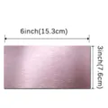 Wandaufkleber Roségold gebürstet Aluminium-Kunststoff, 15,3x7,6 cm selbstklebend für Deko - Rosa