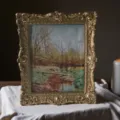 Vintage gold carved picture frame European Rococo style decorative art frame for home decor - Gold Style