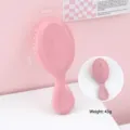 Brosse à cheveux rose à coussin d'air, taille 14 cm x 5,5 cm, design léger de 43 g - Peigne à Manche Simple / Rose Sakura