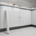 Film adhésif imperméable pour meuble de cuisine, rouleau de sticker blanc armoire. - Blanc perle