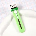 Schattig panda mini-afbreekmes in groen voor creatief papier snijden en pakket uitpakken - 01# Bamboebloem en schattig panda-hobbymes