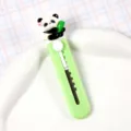 Schattig panda mini stanleymes groen draagbare doosopener voor school en op kantoor - 02# Pioenroos en schattig panda-hobbymes / Groen