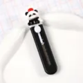 Leuke panda-vormige mini uitschuifbare hobbymes voor draagbaar pakket openen. - Nr. 06 Roodkapje schattig panda-stanleymes / Zwart