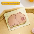 Cute cartoon capybara shaped sticky notes for creative journaling and student indexing - Capybara