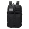 Large 45L black tactical military backpack with US flag patch for outdoor camping - Style 1 / 45L / Black - Style 1 (With Flag Patch)