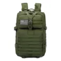 Tactical 3P military backpack 45L in army green with US flag patch for outdoor camping - Style 1 / 45L / Army Green - Style 1 (With Flag Patch)