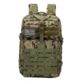 45L large capacity digital camouflage tactical backpack for outdoor sports and hiking - Style 1 / 45L / Jungle Digital - Style 1 (With Flag Patch)