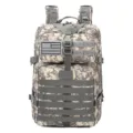 45L large capacity tactical backpack in digital camouflage for outdoor hiking sports - Style 1 / 45L / ACU - Style 1 (With Flag Patch)
