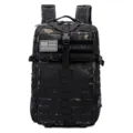 45L tactical military camouflage backpack with MOLLE webbing and American flag patch - Style 1 / 45L / Black CP - Style 1 (With Flag Patch)