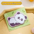 Cute panda shaped sticky notes with green backing card for student stationery - Panda