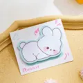 Cute rabbit shaped sticky notes with blue edges for creative student memo pads - Rabbit