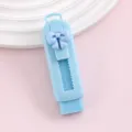 Lichtblauwe intrekbare gum met schattige strik voor scholieren en kinderen briefpapier. - Strikstijl / Blauw