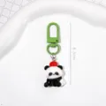 Cute panda keychain mini resin pendant schoolbag hanging ornament cute gift. - Little Red Hat (A0316)