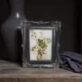 Vintage resin photo frame Baroque picture frame classic carved tabletop variant style. - Black 6 Inch / Black