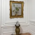 Vintage baroque resin picture frame, elegant gold ornate wall hanging photo frame for home decor. - 10" / Gold