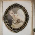 Antiker Barock Gold geprägter ovaler Bilderrahmen mit klassischem Ölgemälde Dekor - 12 Zoll (Leinwand A04)