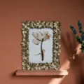 Vintage resin photo frame European style gold floral decorative picture frame for home - 7 Inch