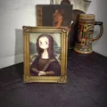 Vintage European style ornate gold resin photo frame with carved details for tabletop decor - Retro European Carving (With Art) / 7"
