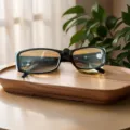 Elegant black square frame reading glasses with +2.50 power blue light blocking lenses - +1.00 Degree / Black