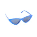 Occhiali da sole cat-eye retrò blu con lenti scure per un look vintage di tendenza - Montatura Blu