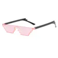 Creative pink pixel mosaic sunglasses for kids party performance and photography props - Double Row Pixel Style / Pink