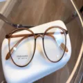 Eleganti montature per occhiali da vista ambra trasparenti da donna stile coreano - Ambra