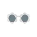 Cute white flower-shaped fashion sunglasses for children aged 1-8, stylish floral eyewear. - White