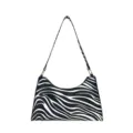 Elegante borsa sottobraccio da donna con stampa zebrata a strisce bianco e nero moda - Stampa zebrata