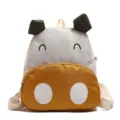 Suesse Kinderrucksack im Cartoon-Kuh-Design in Gelb und Grau fuer den Kindergarten - L / Gelb
