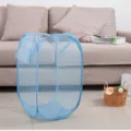 Foldable mesh laundry basket in light blue for toys and clothes storage - 30.30.46 / Sky Blue