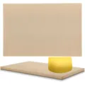 38x30cm beige rectangular pizza baking stone set with yellow plastic dough scraper - 2-Piece Set Style / 51X35X1.7CM 2-Piece Set