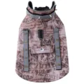 Tactical dog vest harness with spikes, reflective strips, and print for outdoor training pets. - S / Brown Double-Row Spikes Style