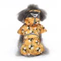 Cute dog raincoat with transparent hood, waterproof pet apparel with reflective strips for rainy days. - XS / Yellow Little Bee