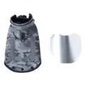 Grey Camo Anti-Bite Dog Vest Spiked Pet Clothing with Protective Insert for Outdoor Sport - S / Grey-White Camouflage With Gasket Style