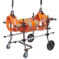 Adjustable 4-wheel dog wheelchair for medium large dogs disabled pet mobility cart helper - M / CJC12 Style / Coffee