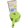 Eco wheat straw multi-functional rice washer agitator strainer kitchen tool green new - Cyan