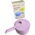 Multifunctional wheat straw rice washing sieve salad agitator egg beater kitchen tool purple - Purple