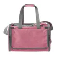 Pink Foldable Pet Travel Carrier Bag Portable Puppy Cat Outdoor Storage Case with Straps - Pink Single Bag (XBD228) / M / Pink (Without Trolley)