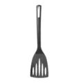 Black nylon slotted spatula heat resistant kitchen cooking tool for non-stick cookware - Slotted Turner