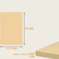Professional rectangular 20x13.5 inch pizza stone for oven with 0.67 inch thickness - Single Board Style / 51X35X1.7CM