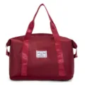 Bolsa de deporte grande color rojo vino para viaje y fitness con asas muy resistentes. - Rojo