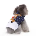 Winter Christmas pet sweater with cute reindeer design, warm turtleneck dog apparel. - MYD99 Cute Little Deer Sweater
