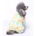 Süße Baumwolle Hundepyjama vierbeinige Haustierkleidung atmungsaktiver Welpen-Schlafanzug - M / Vierbeiniger Jumpsuit (Hirsch & Tier-Druck)